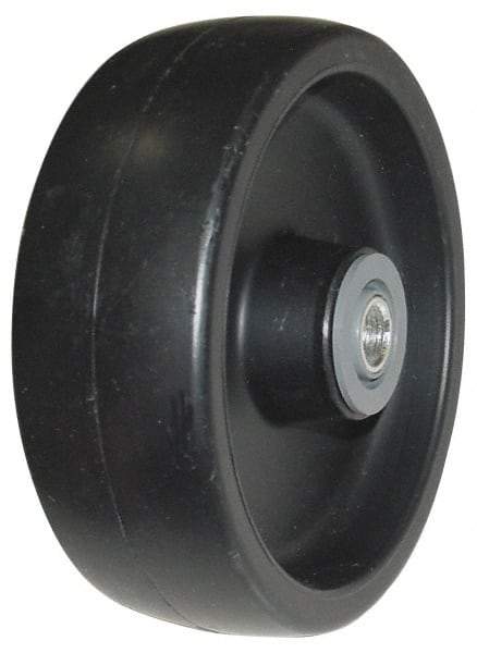 Value Collection - 5 Inch Diameter x 1-1/2 Inch Wide, Polyolefin Caster Wheel - 350 Lb. Capacity, 1-5/8 Inch Hub Length, 1/2 Inch Axle Diameter, Roller Bearing - Americas Tooling