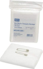 North - 56" Long x 40" Wide, Triangular Non-Adhesive Bandage - White, Sterile, Cotton Bandage - Americas Tooling