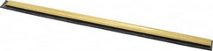 Unger - 12" Rubber Blade Window Washer/Squeegee - Black, Brass Holder - Americas Tooling