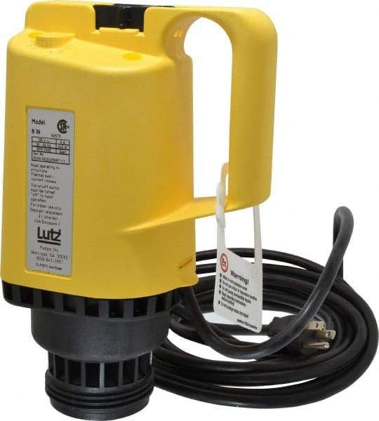 Lutz Pumps - 0.85 HP, Open Drip Proof Drum Pump Motor - For Use With All Lutz Pump Tubes, 120 Volt - Americas Tooling