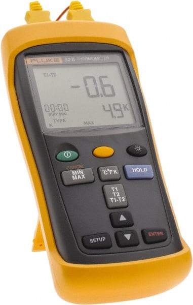 Fluke - -210 to 1,600°F Industrial Thermometer - Digital Display - Americas Tooling