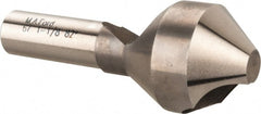 M.A. Ford - 1-1/8" Head Diam, 1/2" Shank Diam, 0 Flute 82° High Speed Steel Countersink - Americas Tooling