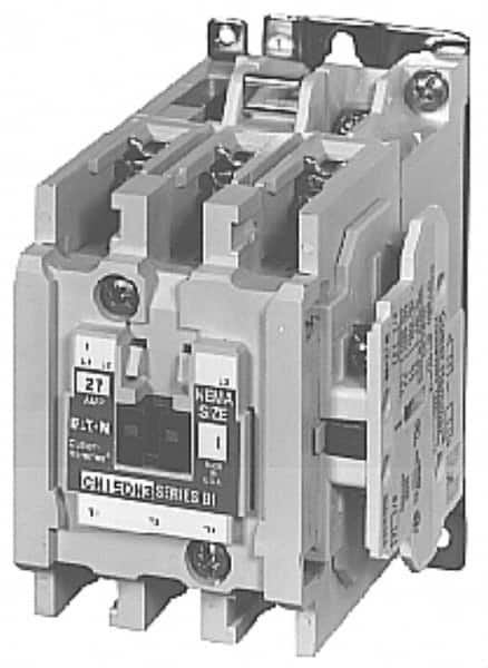 Eaton Cutler-Hammer - 3 Pole, 110 VAC at 50 Hz, 120 VAC at 60 Hz and 600 Volt, 9 Continuous Amp, 1 hp, Open NEMA Combination Starter - ABS Type Approved, cUL Listed, NEMA ICS 2-1993, UL Listed - Americas Tooling