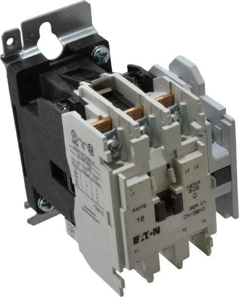 Eaton Cutler-Hammer - 3 Pole, 110 VAC at 50 Hz, 120 VAC at 60 Hz and 600 Volt, 18 Continuous Amp, 1 hp, Open NEMA Combination Starter - ABS Type Approved, cUL Listed, NEMA ICS 2-1993, UL Listed - Americas Tooling