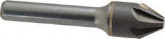 Hertel - 5/8" Head Diam, 3/8" Shank Diam, 6 Flute 60° Solid Carbide Countersink - Americas Tooling