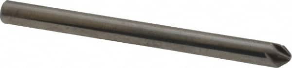 Hertel - 1/8" Head Diam, 1/8" Shank Diam, 6 Flute 82° Solid Carbide Countersink - Americas Tooling