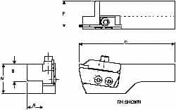 Kennametal - Series Separator, CM Clamp for Indexables - Right Hand Cut - Americas Tooling