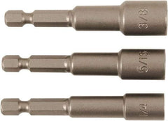 Wiha - 1/4" Drive, Nut Setter Screwdriver Bit - 2-1/2" OAL - Americas Tooling