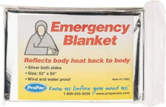 PRO-SAFE - Mylar Rescue and Emergency Blanket - 7 Ft. Long x 52 Inch Wide, Comes in Packet - Americas Tooling