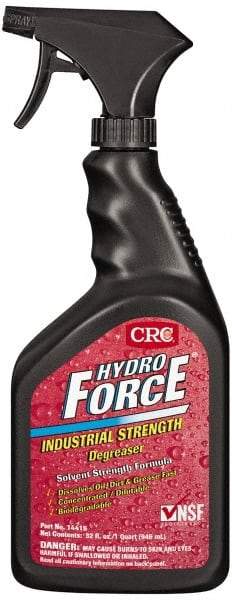 CRC - 32 oz Spray Bottle Cleaner/Degreaser - Liquid, Concentrated, Unscented - Americas Tooling