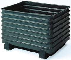 Steel King - 33-1/2" Long x 41-1/2" Wide x 28-1/2" High Steel Bin-Style Bulk Container - 4,000 Lb. Load Capacity - Americas Tooling