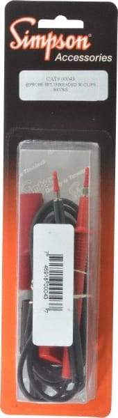 Simpson Electric - Electrical Test Equipment Probe Set - Use with Analog Multimeters - Americas Tooling