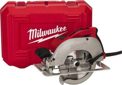 Milwaukee Tool - 15 Amps, 7-1/4" Blade Diam, 5,800 RPM, Electric Circular Saw - 120 Volts, 3.25 hp, 9' Cord Length, 5/8" Arbor Hole, Left Blade - Americas Tooling