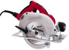 Milwaukee Tool - 15 Amps, 7-1/4" Blade Diam, 5,800 RPM, Electric Circular Saw - 120 Volts, 3 hp, 10' Cord Length, 5/8" Arbor Hole, Right Blade - Americas Tooling