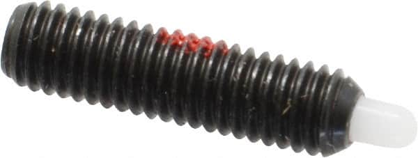 Gibraltar - M5 x 0.8, 19mm Thread Length, 3mm Plunger Projection, Steel Threaded Spring Plunger - 2.36mm Max Plunger Diam, 19mm Plunger Length, 1.3 Lb Init End Force, 2.7 Lb Final End Force, 2.5mm Hex - Americas Tooling