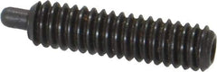 Gibraltar - 8-32, 5/8" Thread Length, 3/32" Plunger Projection, Steel Threaded Spring Plunger - 0.07" Max Plunger Diam, 5/8" Plunger Length, 2.7 Lb Init End Force, 7.3 Lb Final End Force, 1/16" Hex - Americas Tooling