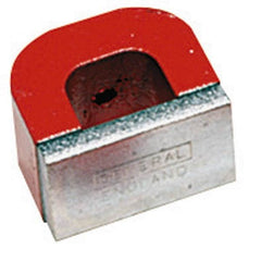 General - 1 Hole, 3/16" Hole Diam, 3" Overall Width, 15/16" Deep, 2-1/2" High, 50 Lb Average Pull Force, Alnico Power Magnets - 3/4" Pole Width - Americas Tooling