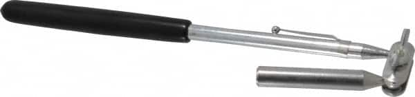 General - 8-3/4" Long Magnetic Retrieving Tool - 2 Lb Max Pull, 1/4" Head Diam, Nickel Plated Steel - Americas Tooling