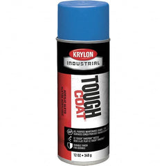 Krylon - OSHA Blue, 12 oz Net Fill, High Gloss, Enamel Spray Paint - 20 to 25 Sq Ft per Can, 16 oz Container, Use on Conduits, Ducts, Electrical Equipment, Machinery, Metal, Motors, Pipelines & Marking Areas, Railings, Steel Bars, Tool Boxes, Tools - Americas Tooling