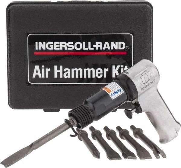 Ingersoll-Rand - 3,000 BPM, 2.28 Inch Long Stroke, Pneumatic Chiseling Hammer - 15 CFM Air Consumption, 1/4 NPTF Inlet - Americas Tooling