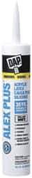 DAP - 10.1 oz Cartridge White Acrylic & Latex Caulk - -20 to 180°F Operating Temp, 30 min Tack Free Dry Time - Americas Tooling