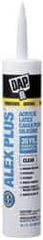 DAP - 10.1 oz Cartridge Clear Acrylic & Latex Caulk - -20 to 180°F Operating Temp, 30 min Tack Free Dry Time - Americas Tooling