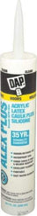 DAP - 10.1 oz Tube Clear Acrylic & Latex Caulk - -30 to 180°F Operating Temp, 30 min Tack Free Dry Time, 24 hr Full Cure Time - Americas Tooling