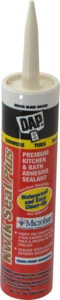 DAP - 10.1 oz Cartridge Off-White Acrylic & Latex Caulk - -30 to 180°F Operating Temp, 30 min Tack Free Dry Time - Americas Tooling