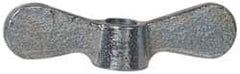 Value Collection - 3/8-16 UNC, Zinc Plated, Steel Standard Wing Nut - Grade 1015-1025, 2-1/2" Wing Span, 0.69" Wing Span, 9/16" Base Diam - Americas Tooling