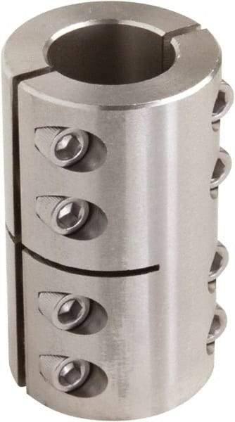 Climax Metal Products - 7/8" Inside x 1-5/8" Outside Diam, Two Piece Rigid Coupling without Keyway - 2-1/2" Long - Americas Tooling