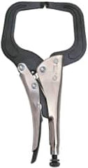 Proto - 11" OAL C-Clamp Locking Pliers - 15/32" Jaw Width, 3-45/64" Jaw Depth, Steel Handle - Americas Tooling