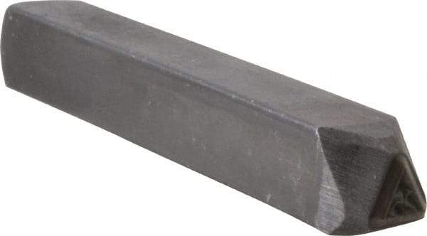 Made in USA - 3/16 Inch Character Size, 25 within a Triangle, Code Stamp - Steel - Americas Tooling