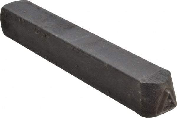 Made in USA - 3/16 Inch Character Size, 35 within a Triangle, Code Stamp - Steel - Americas Tooling