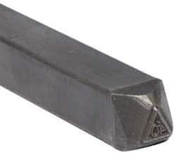 Made in USA - 3/16 Inch Character Size, 40 within a Triangle, Code Stamp - Steel - Americas Tooling