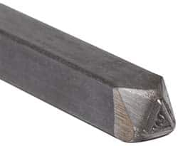 Made in USA - 3/16 Inch Character Size, 42 within a Triangle, Code Stamp - Steel - Americas Tooling