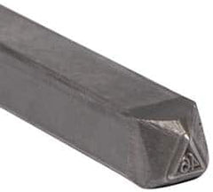 Made in USA - 3/16 Inch Character Size, 46 within a Triangle, Code Stamp - Steel - Americas Tooling