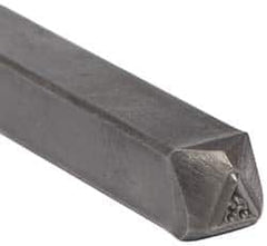 Made in USA - 3/16 Inch Character Size, 53 within a Triangle, Code Stamp - Steel - Americas Tooling