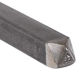 Made in USA - 3/16 Inch Character Size, 66 within a Triangle, Code Stamp - Steel - Americas Tooling