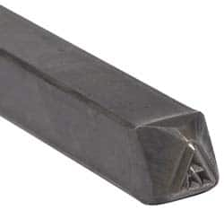 Made in USA - 3/16 Inch Character Size, 71 within a Triangle, Code Stamp - Steel - Americas Tooling