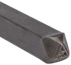 Made in USA - 3/16 Inch Character Size, 76 within a Triangle, Code Stamp - Steel - Americas Tooling