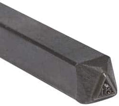 Made in USA - 3/16 Inch Character Size, 81 within a Triangle, Code Stamp - Steel - Americas Tooling