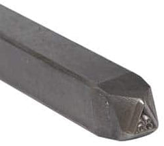 Made in USA - 3/16 Inch Character Size, 86 within a Triangle, Code Stamp - Steel - Americas Tooling