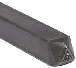 Made in USA - 1/4 Inch Character Size, 90 within a Triangle, Code Stamp - Steel - Americas Tooling