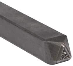 Made in USA - 3/16 Inch Character Size, 93 within a Triangle, Code Stamp - Steel - Americas Tooling