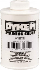 Dykem - 8 Ounce White Staining Color - Brush in Cap Container - Americas Tooling