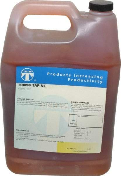 Master Fluid Solutions - Trim Tap NC, 1 Gal Bottle Tapping Fluid - Straight Oil, For Broaching, Gear Cutting, Gundrilling, Milling, Reaming, Sawing, Shaving, Threading - Americas Tooling