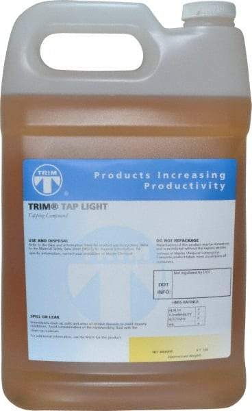 Master Fluid Solutions - Trim Tap Light, 1 Gal Bottle Tapping Fluid - Straight Oil, For Broaching, Gear Cutting, Gundrilling, Milling, Reaming, Sawing, Shaving, Threading - Americas Tooling