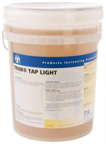 Master Fluid Solutions - Trim Tap Light, 5 Gal Pail Tapping Fluid - Straight Oil, For Broaching, Gear Cutting, Gundrilling, Milling, Reaming, Sawing, Shaving, Threading - Americas Tooling