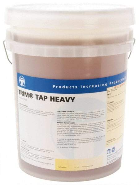 Master Fluid Solutions - Trim Tap Heavy, 5 Gal Pail Tapping Fluid - Straight Oil, For Reaming, Threading - Americas Tooling