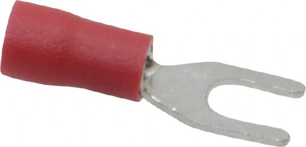 Ideal - #6 Stud, 22 to 18 AWG Compatible, Partially Insulated, Crimp Connection, Standard Fork Terminal - Americas Tooling